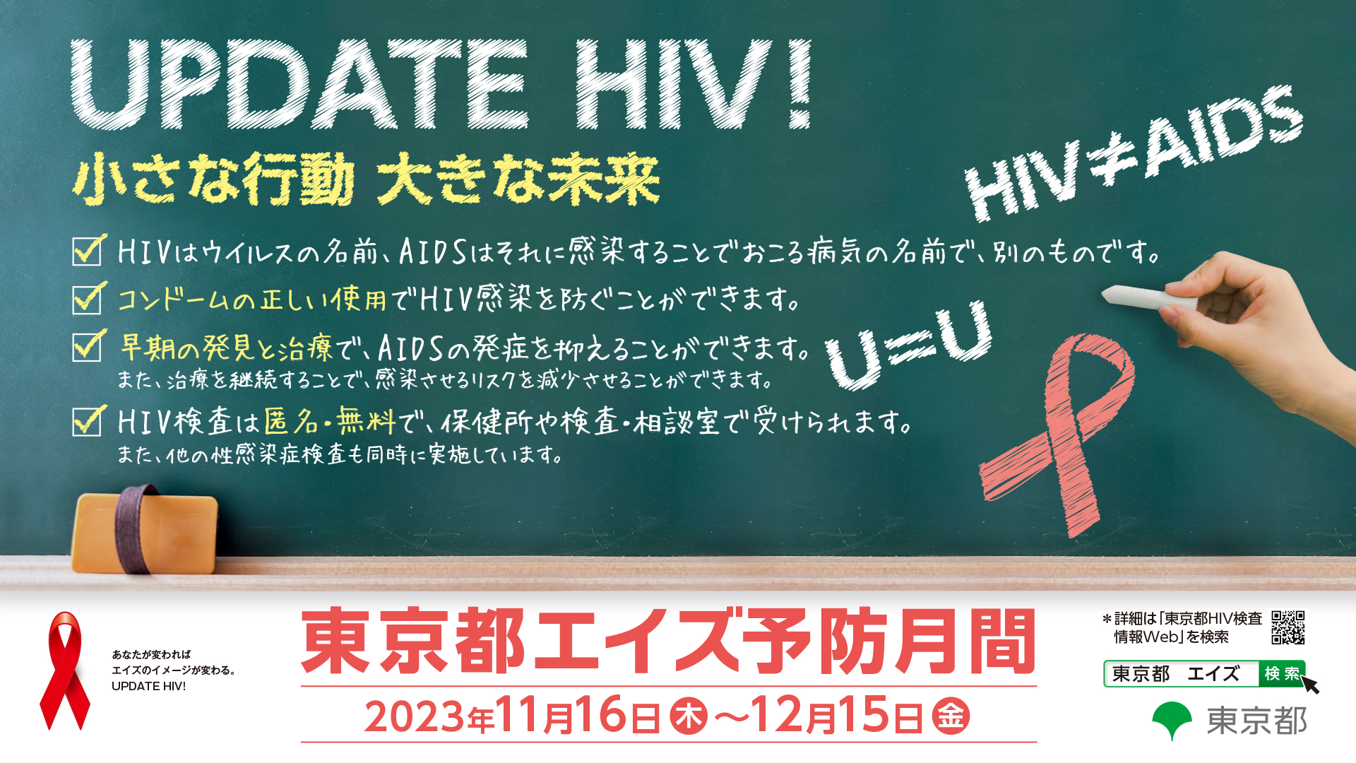 知って、学んで、行動する - 東京都エイズ予防月間 -